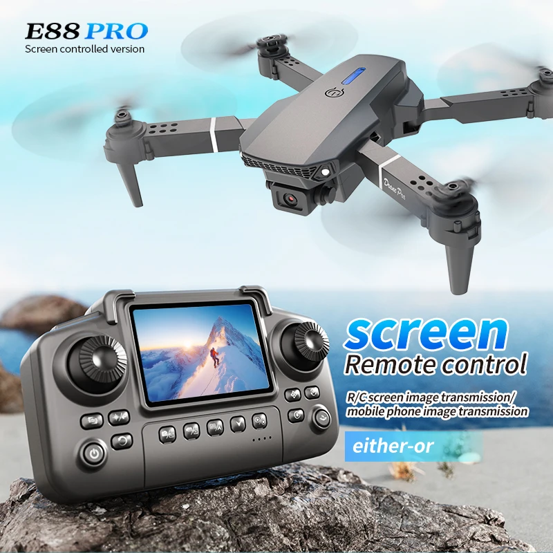 Drone Controller Screen - 전문가용 E88 PRO 드론, 화면 탑재