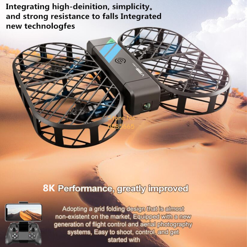 8K HD 카메라 360 °   보호 광학 흐름 위치  - Drone Remote Controller Lanyard 리뷰 및 가격