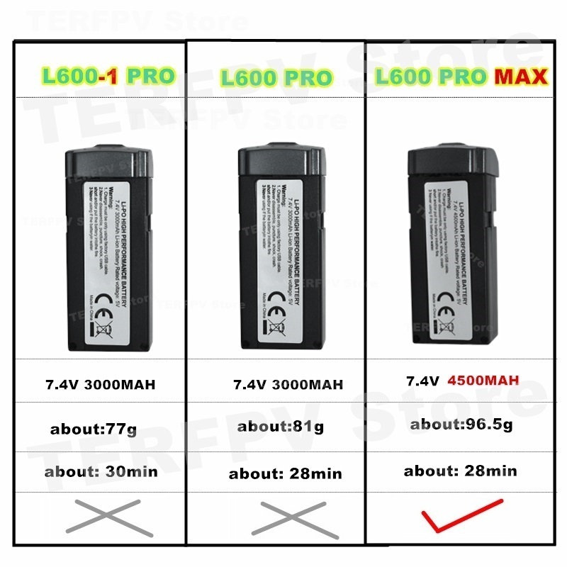 7.4v 4500mah LI-PO 배터리 L600 Pr - Drone Power Bank 리뷰 및 가격